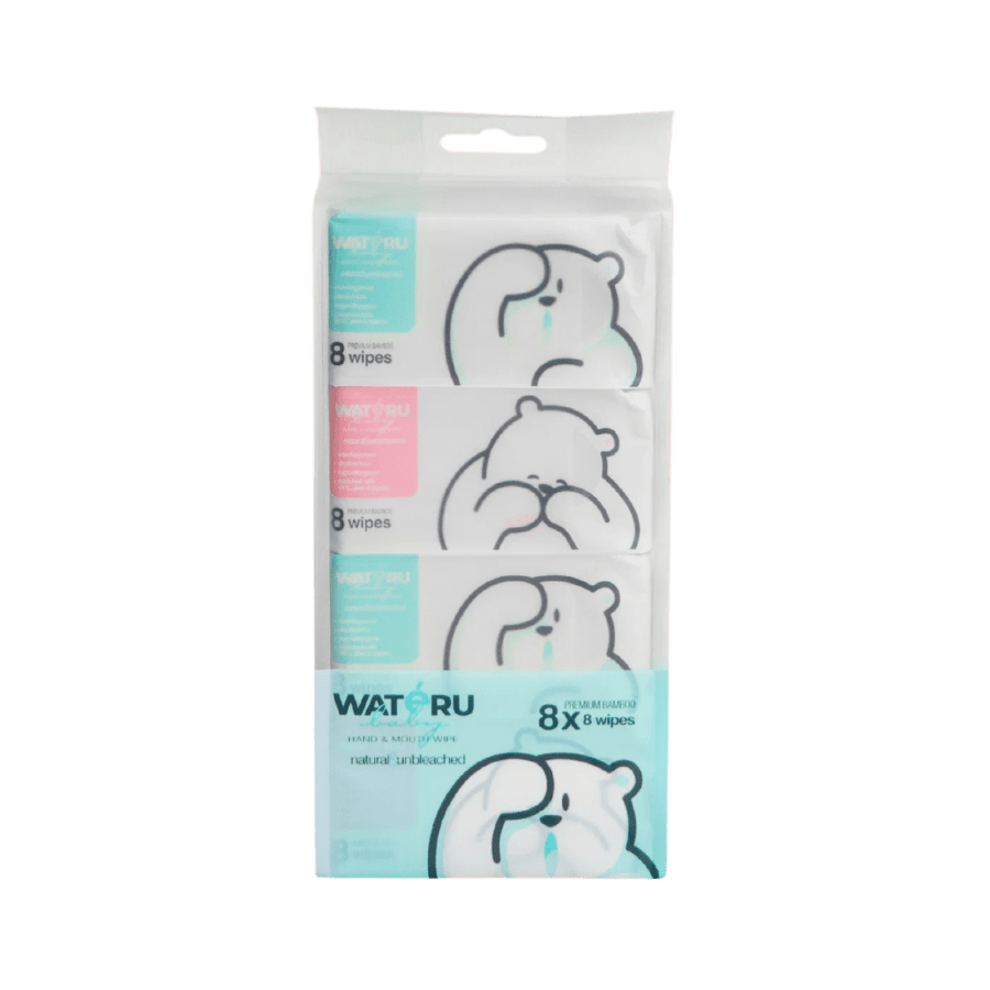 Wateru Baby Wet Wipes 8 pcs x 8 sheets 1pcs