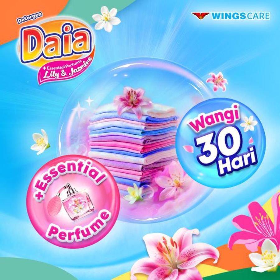 Daia Essential Parfume Lily & Jasmine Deterjen Bubuk