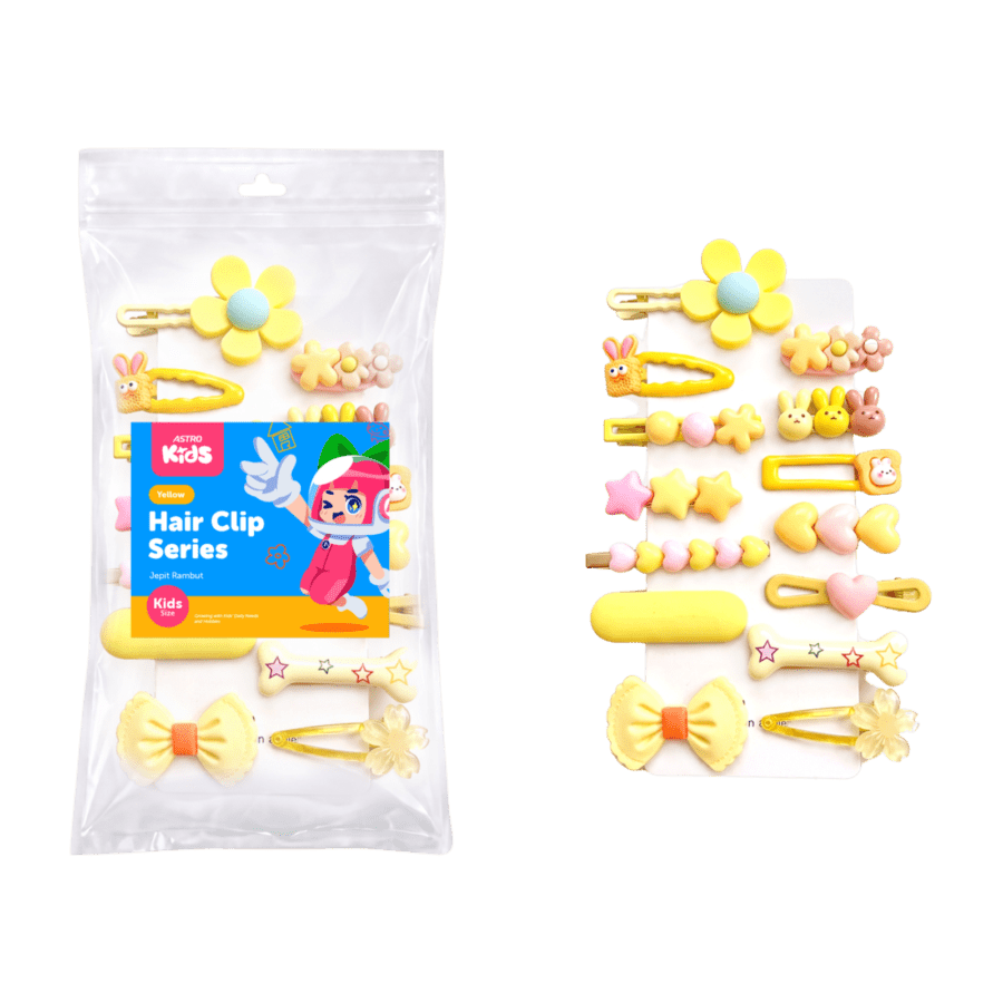 Yellow Hair Clip Series Astro Kids