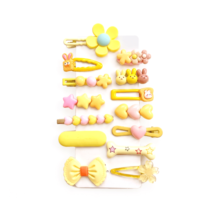 Yellow Hair Clip Series Astro Kids