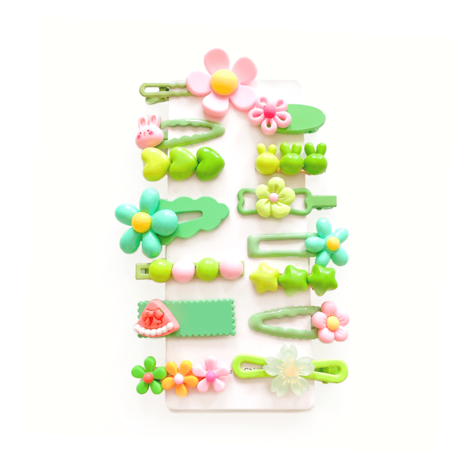 Green Hair Clip Series Astro Kids