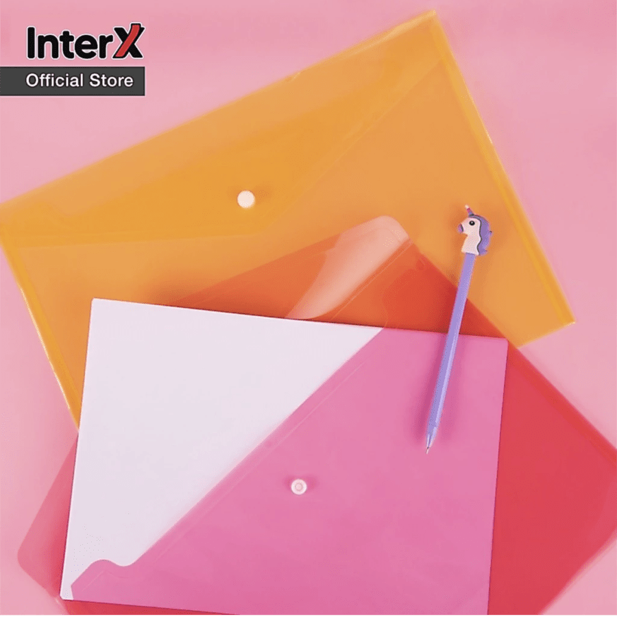 InterX Folder Map Kancing Folio Transparan
