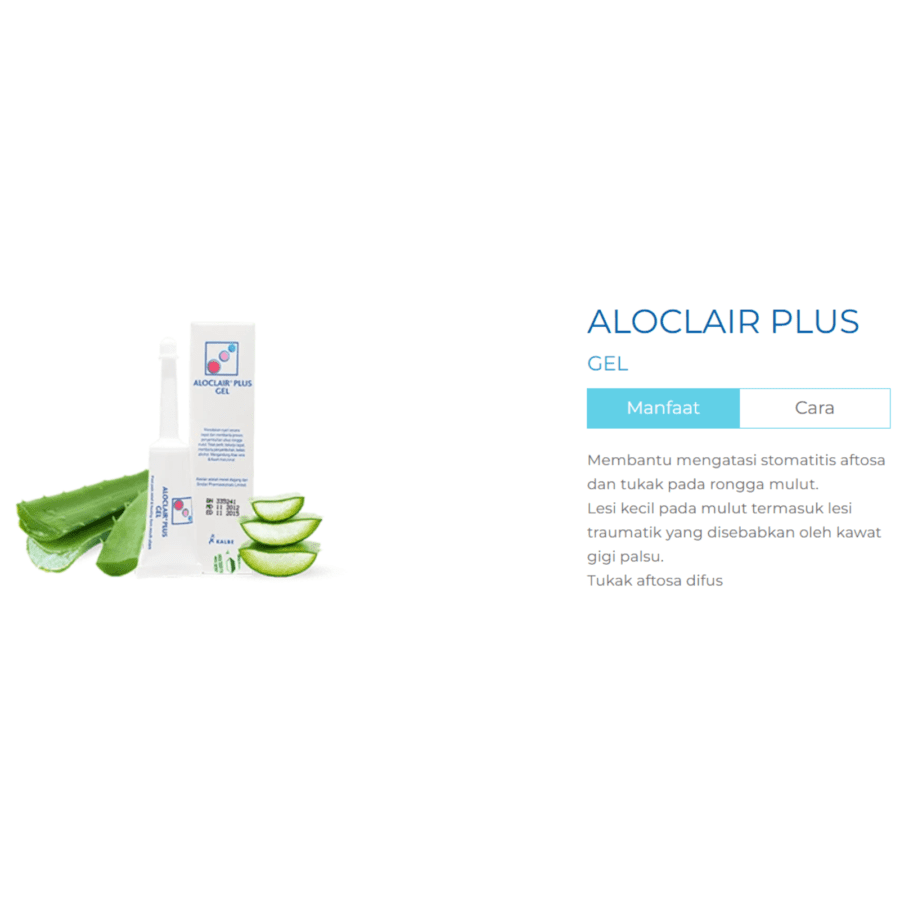 Aloclair Plus Gel Salep Sariawan dan Luka di Mulut