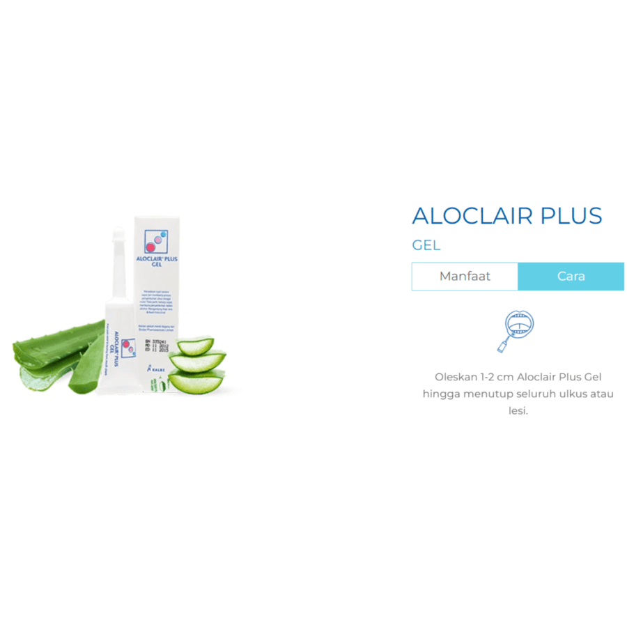 Aloclair Plus Gel Salep Sariawan dan Luka di Mulut