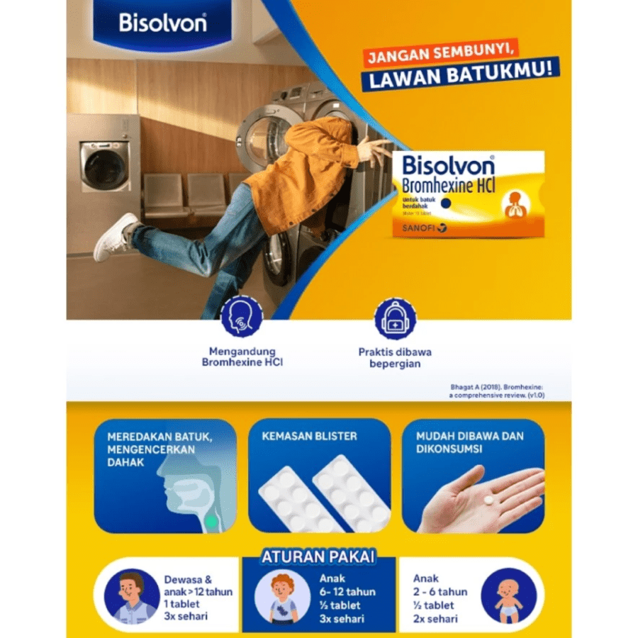 Bisolvon 8 Mg Obat Batuk Berdahak