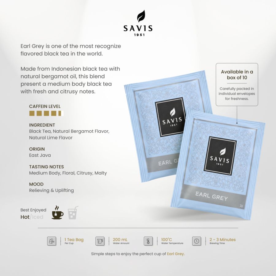 Savis Earl Grey Tea Bag