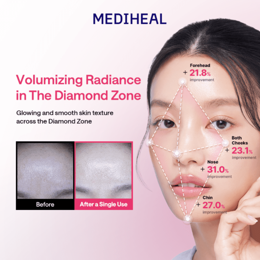 Mediheal Rose Pdrn Essential Healthy Glow Sheet Mask