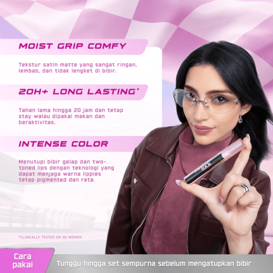 Wardah Staylock 07 Roselle Lip Matte