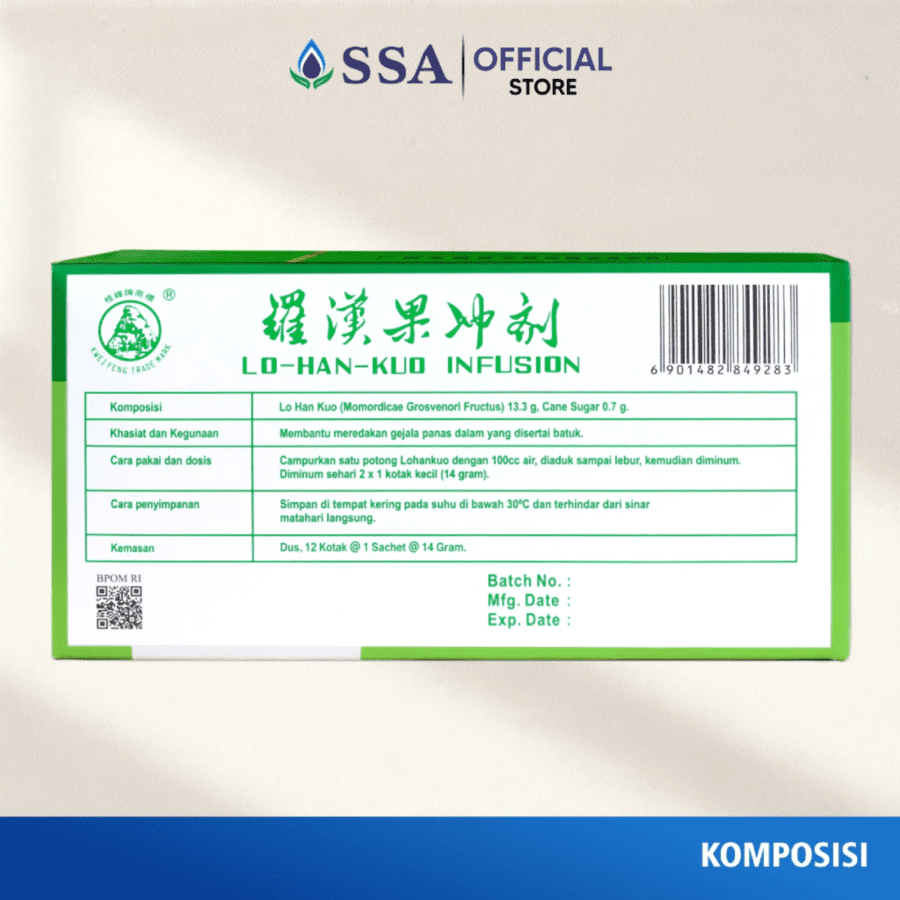 Lo Han Kuo Infusion Obat Herbal Panas Dalam