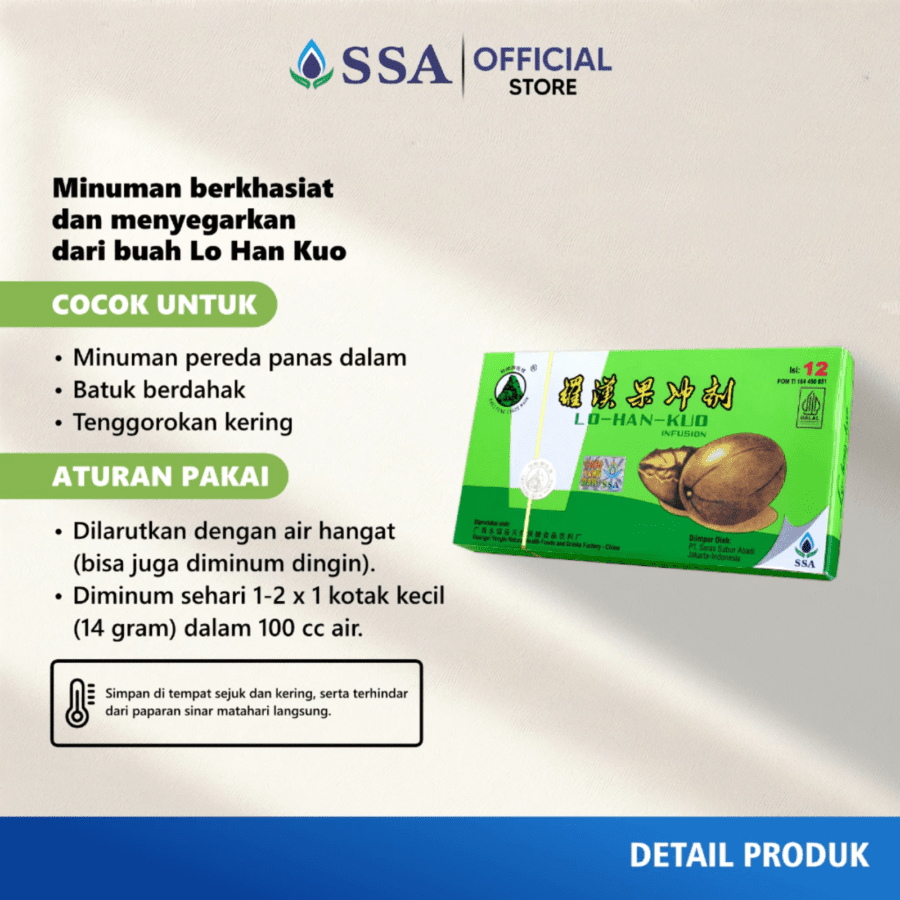 Lo Han Kuo Infusion Obat Herbal Panas Dalam