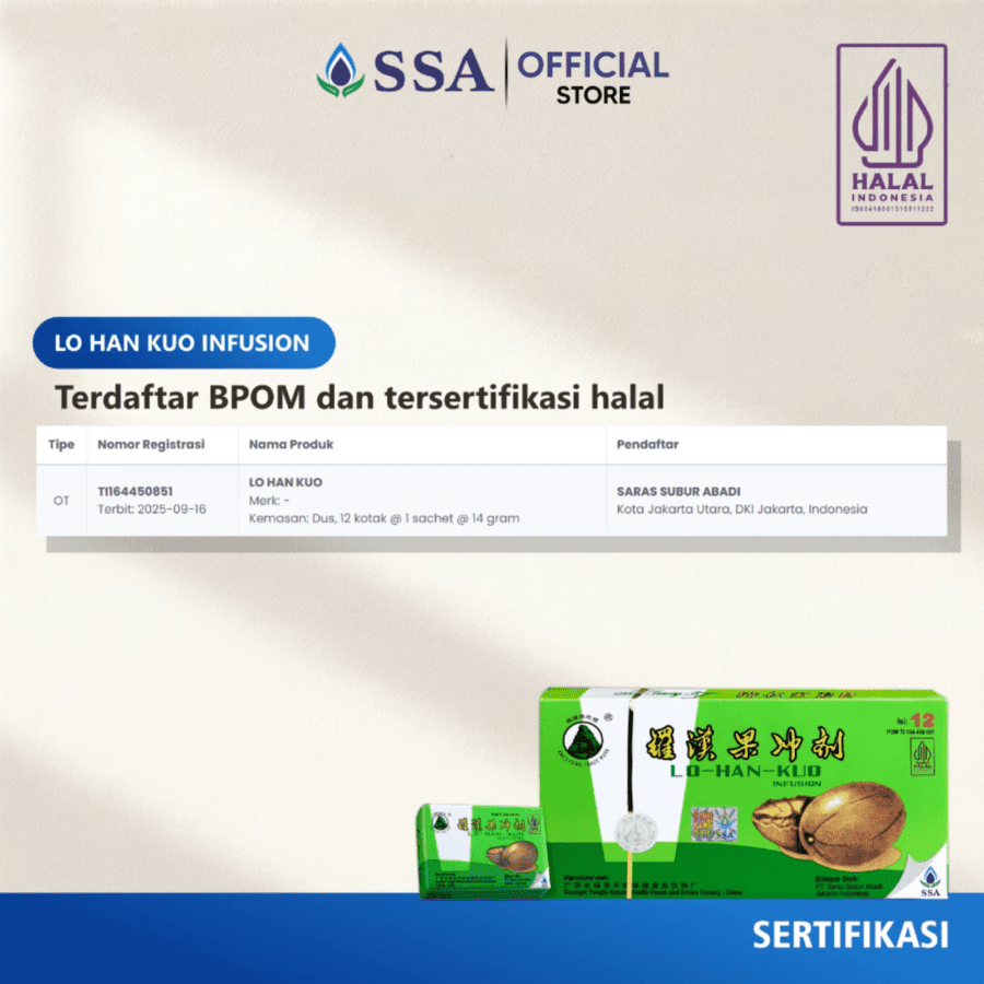 Lo Han Kuo Infusion Obat Herbal Panas Dalam