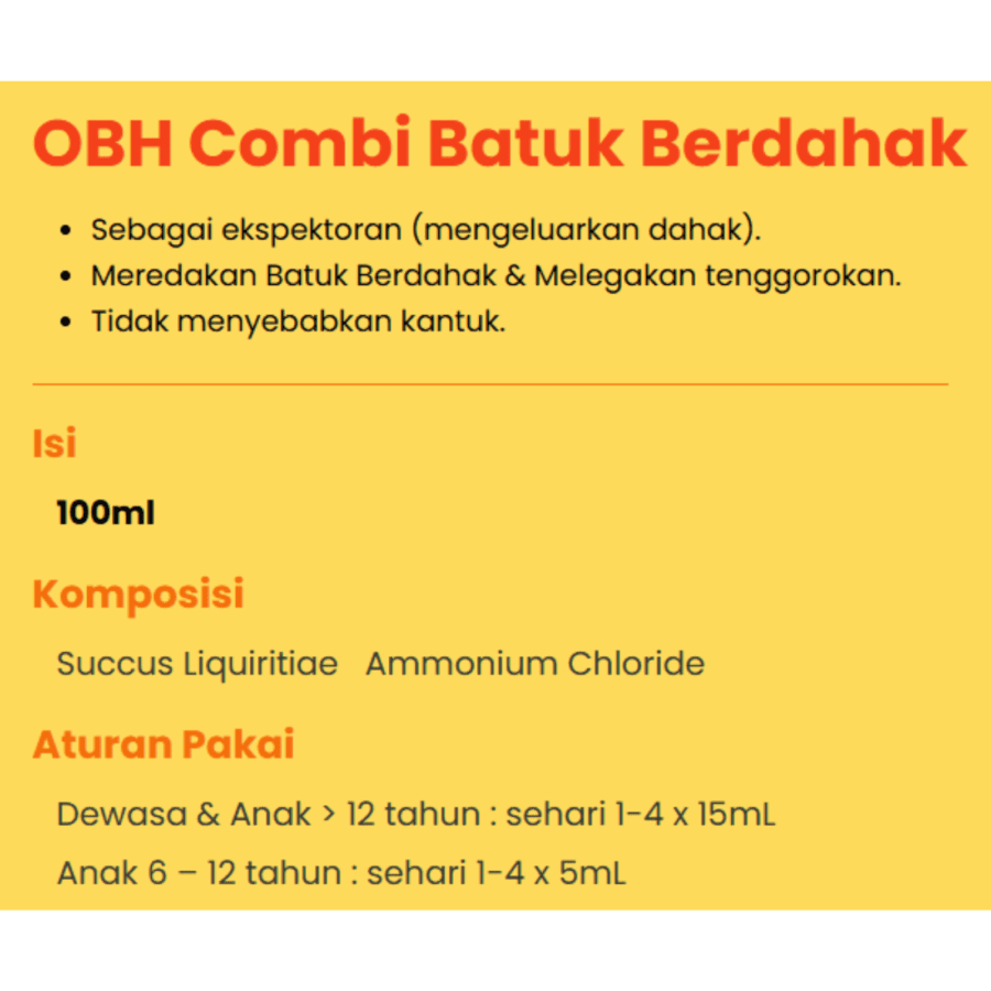 OBH Combi Menthol Obat Batuk Berdahak