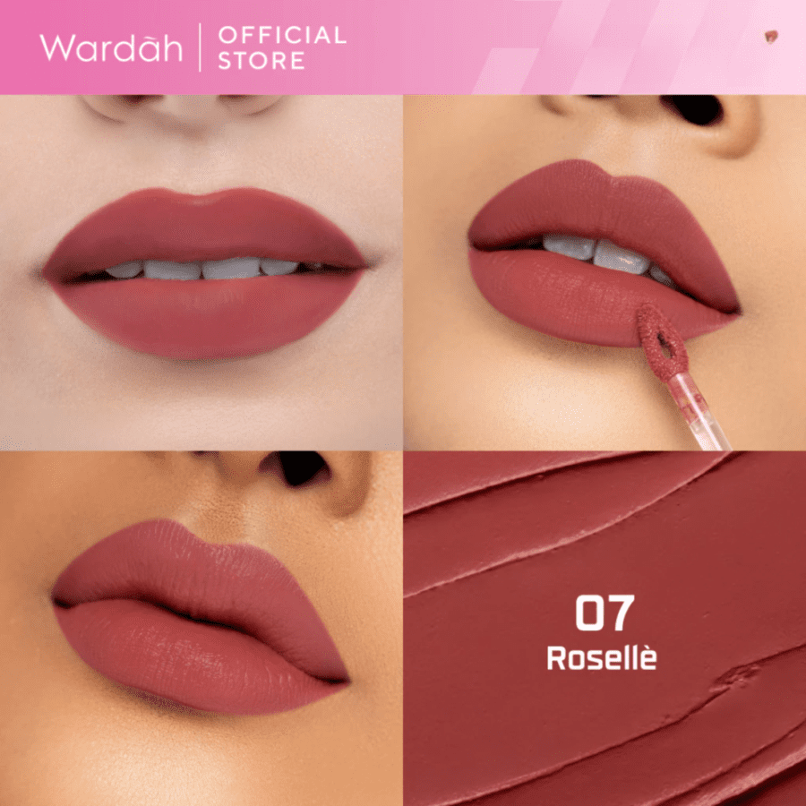 Wardah Staylock 07 Roselle Lip Matte