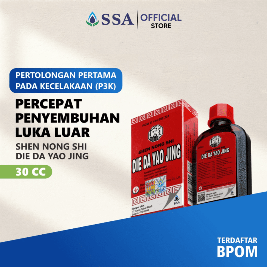 Die Da Yao Jing Obat Merah Luka dan Memar