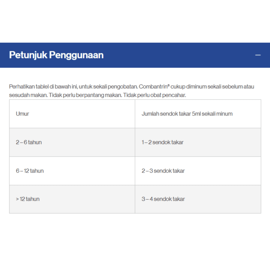 Combantrin Sirup Obat Cacing