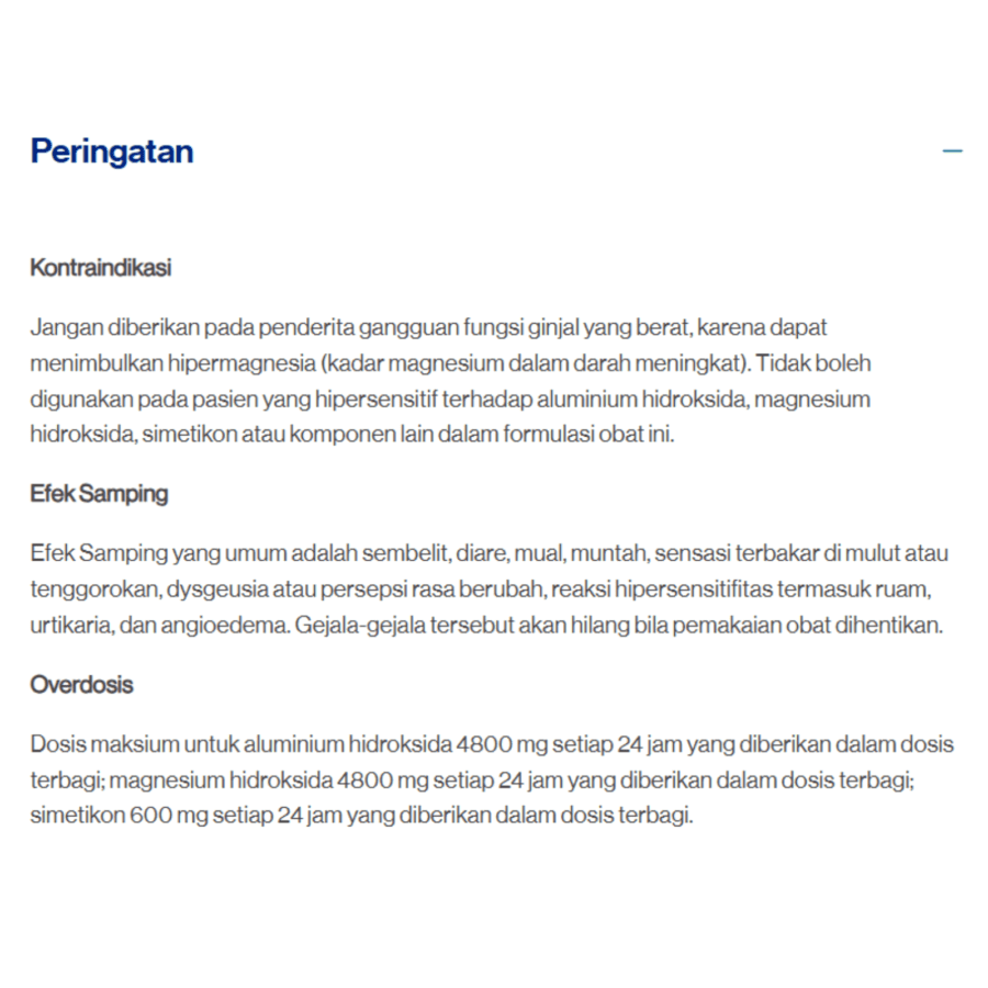 Mylanta Obat Maag 10 Tablet