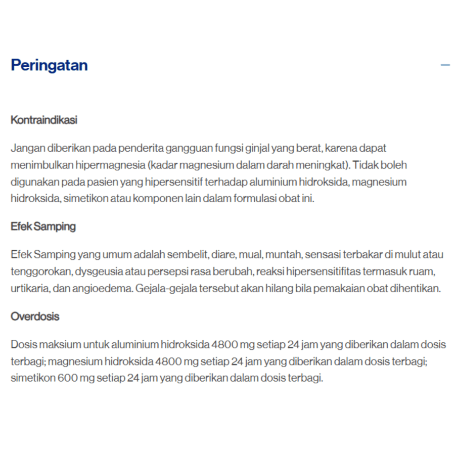 Mylanta Sirup Obat Maag