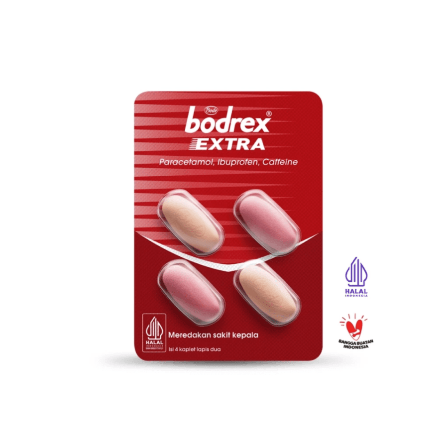 Bodrex Extra Obat Sakit Kepala Strip