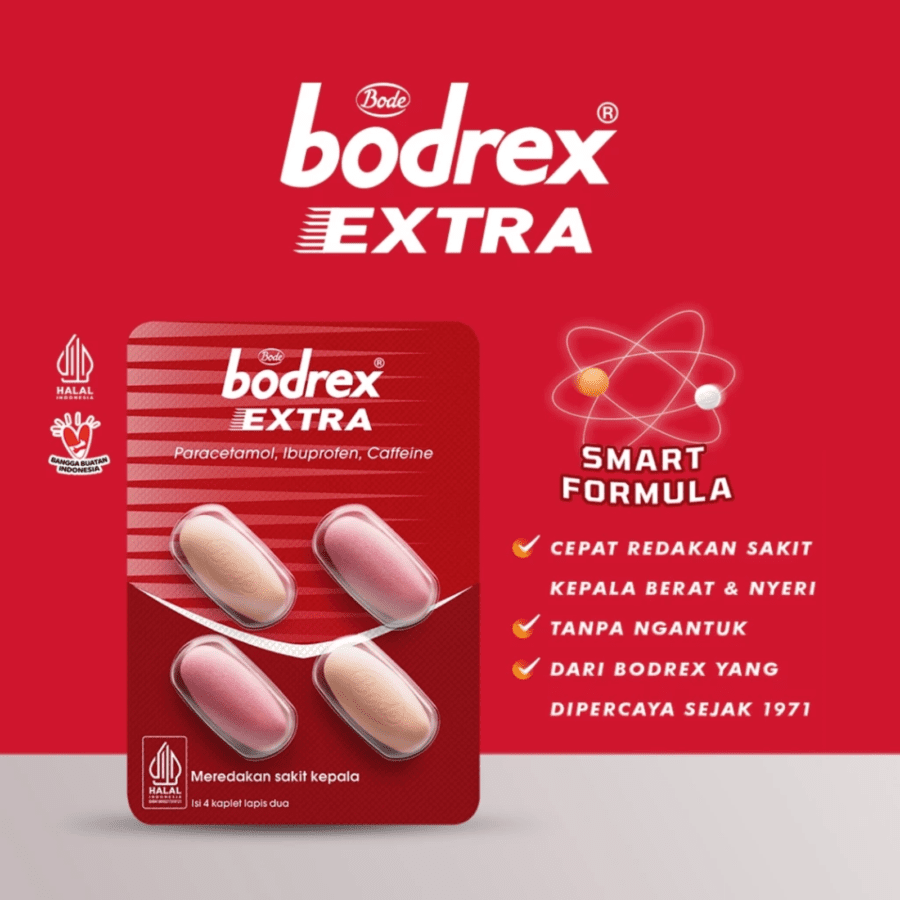 Bodrex Extra Obat Sakit Kepala Strip
