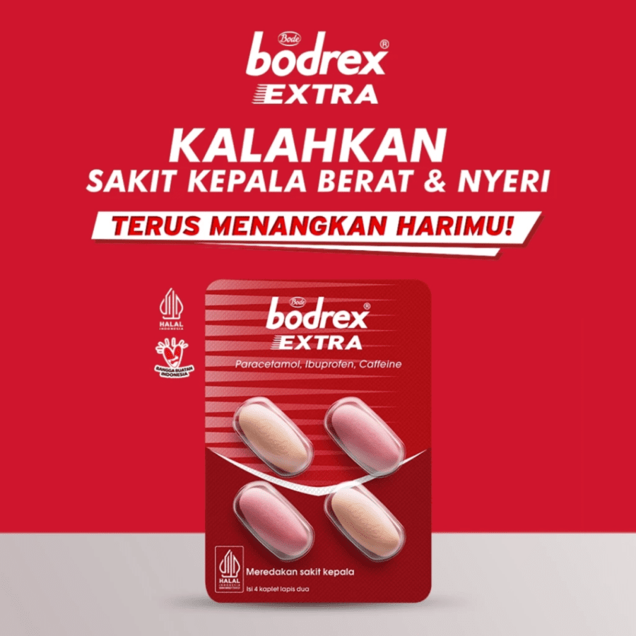 Bodrex Extra Obat Sakit Kepala Strip