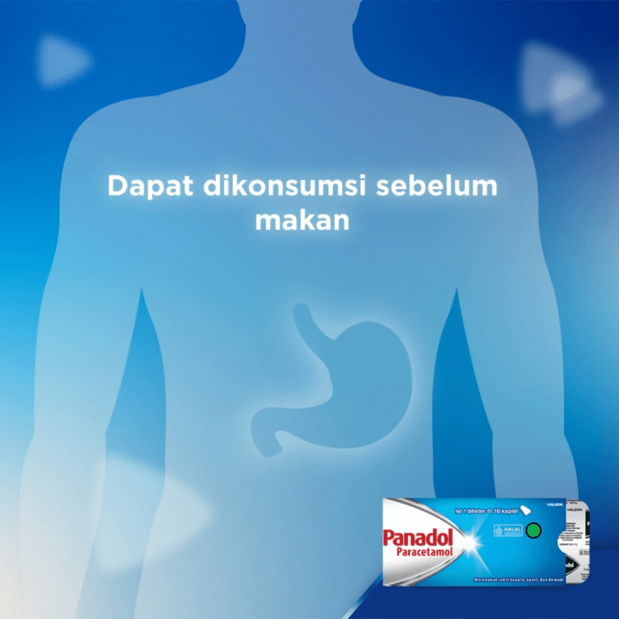 Panadol 500 mg Obat Sakit Kepala dan Demam Strip