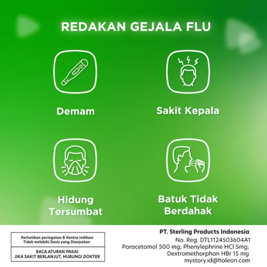 Panadol Cold & Flu Obat Flu dan Hidung Tersumbat Strip