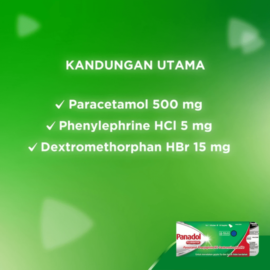 Panadol Cold & Flu Obat Flu dan Hidung Tersumbat Strip
