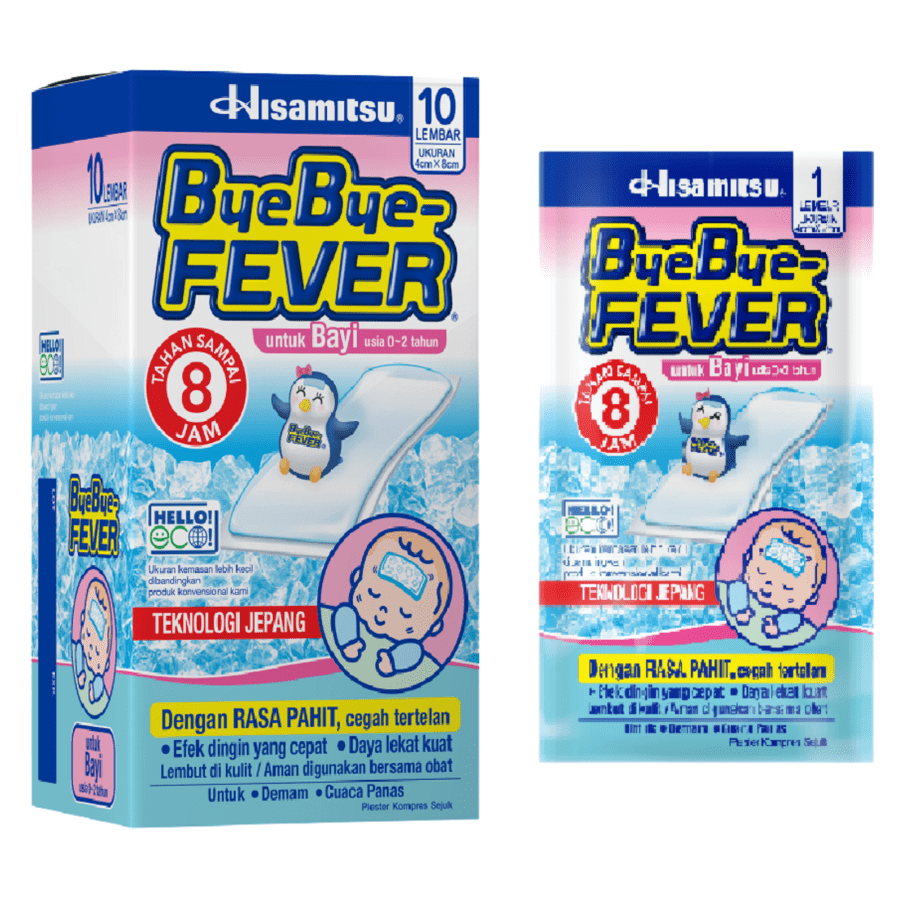 Bye Bye Fever Plester Kompres Demam Bayi