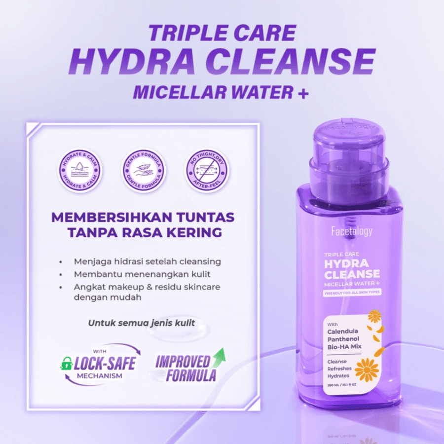 Facetology Triple Care Hydra Cleanse Micellar Water