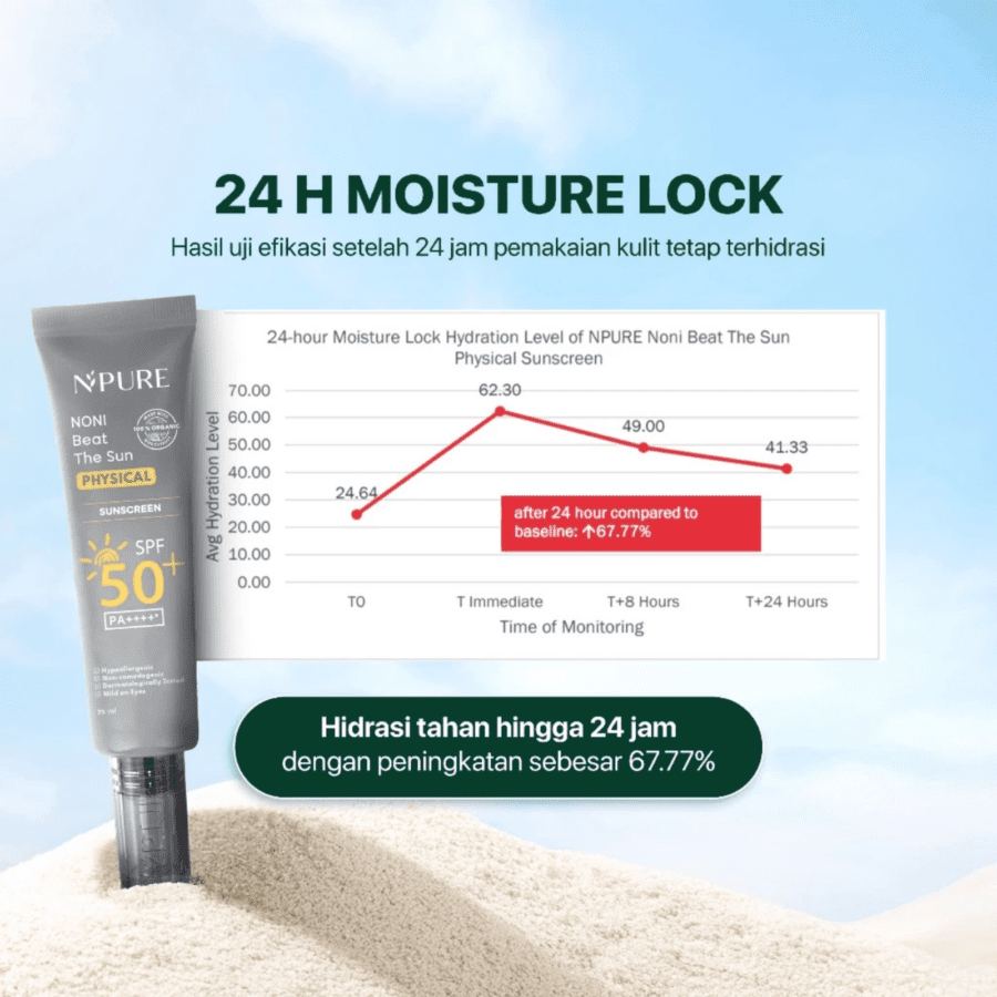 NPURE Noni Beat The Sun Physical Sunscreen SPF 50+ PA ++++
