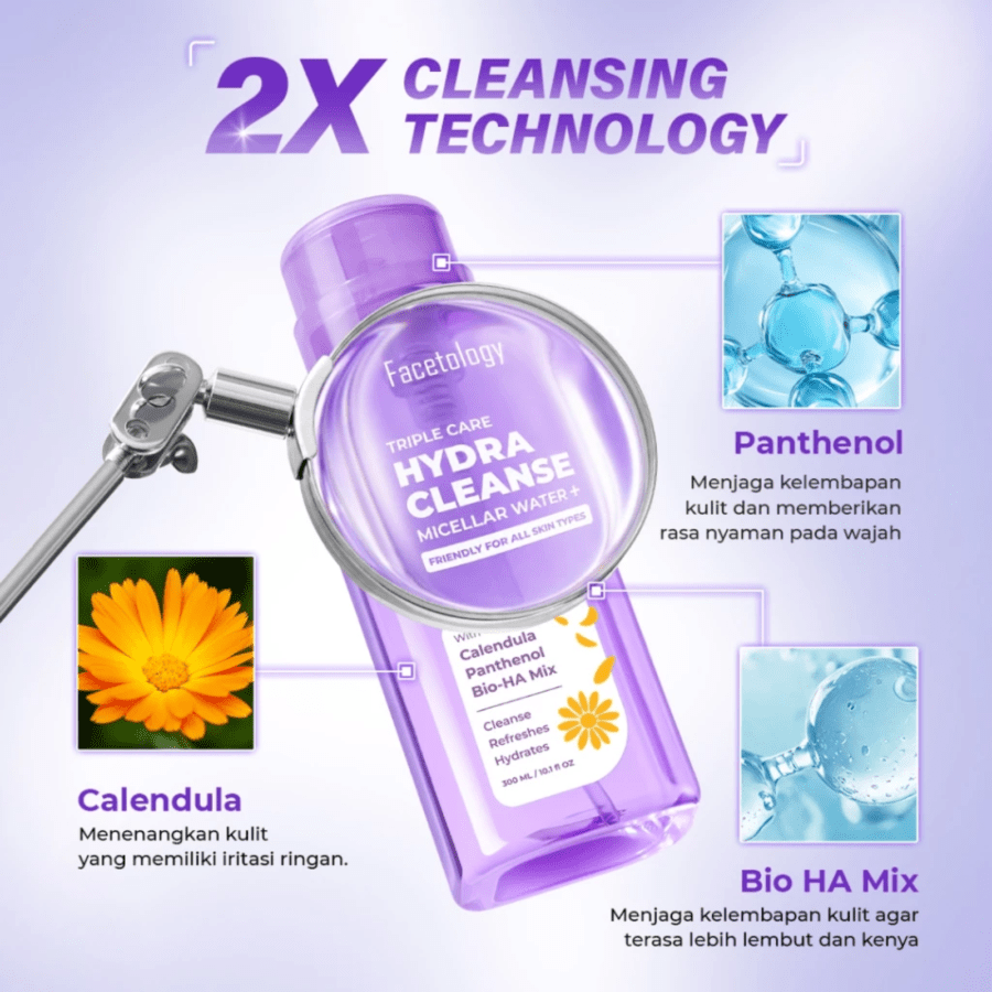 Facetology Triple Care Hydra Cleanse Micellar Water