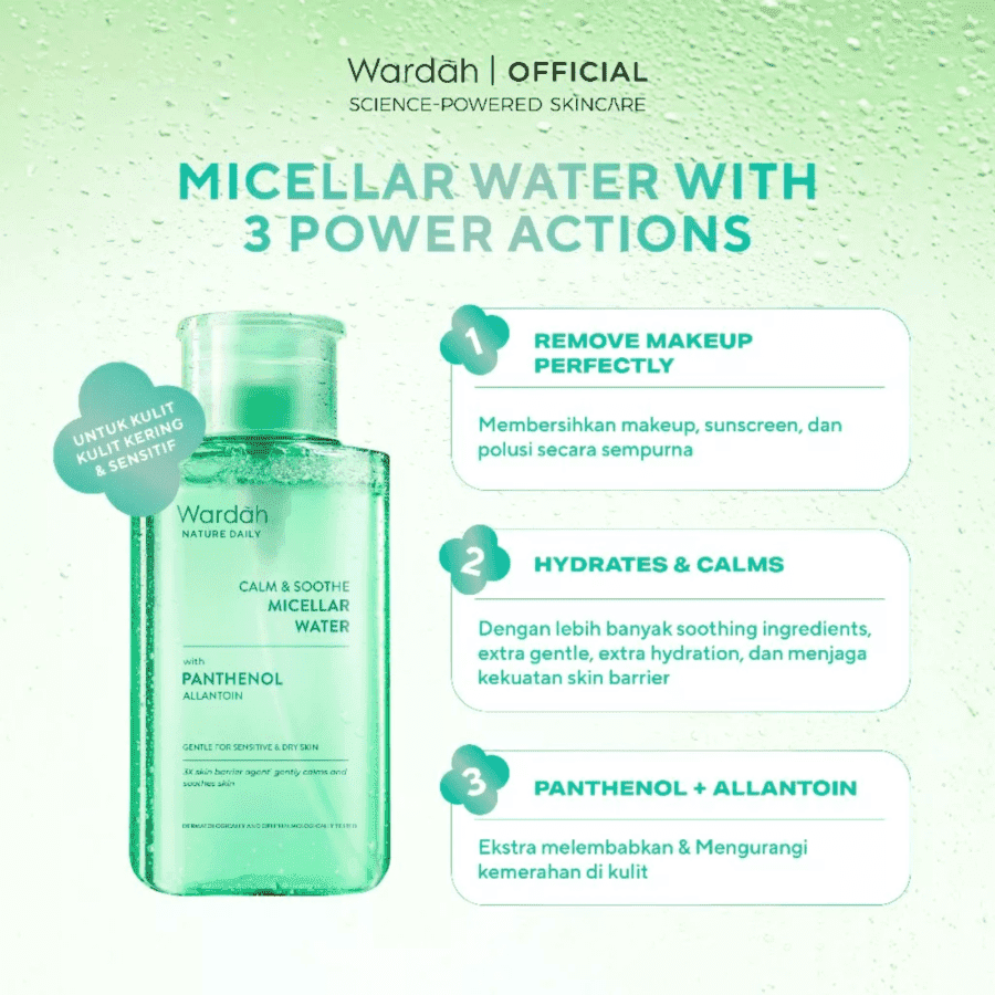 Wardah Nature Daily Calm & Soothe Micellar Water