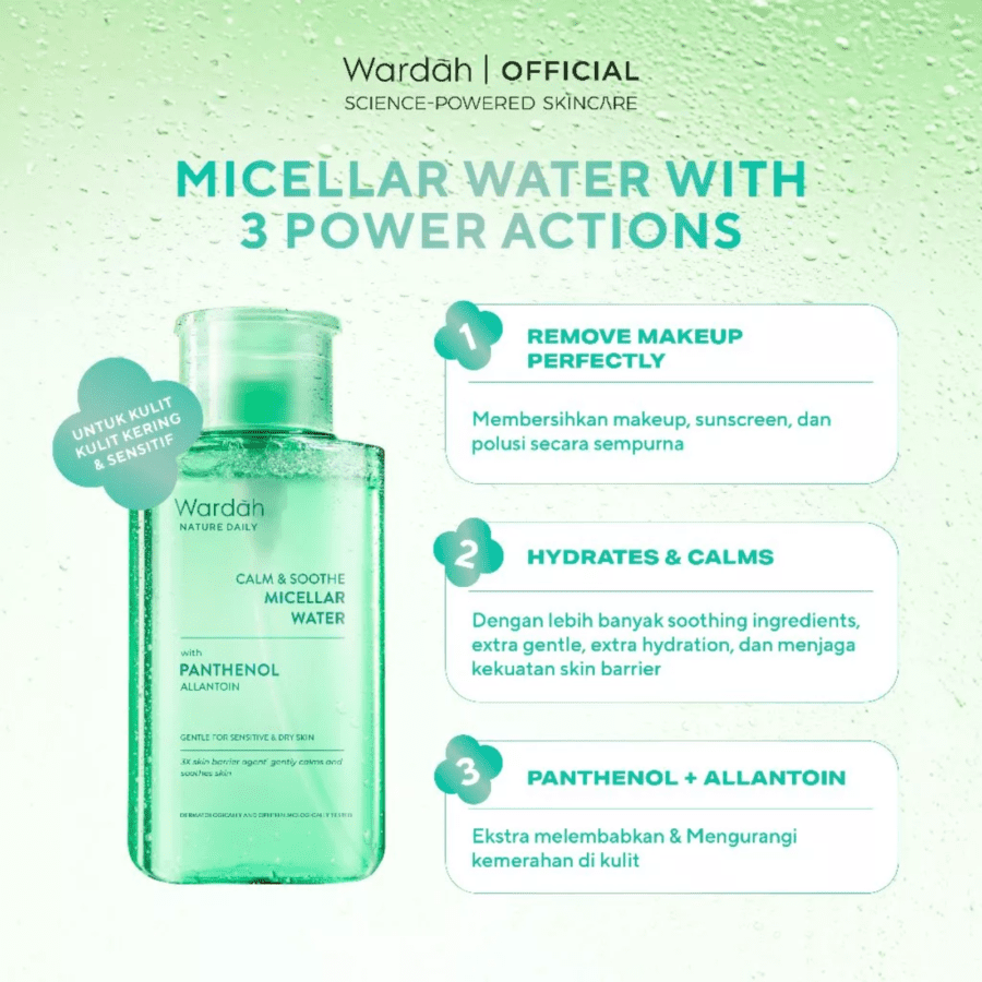 Wardah Nature Daily Calm & Soothe Micellar Water