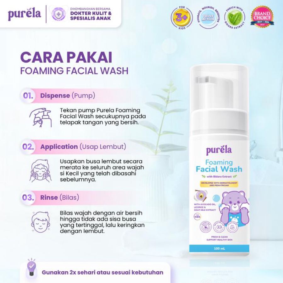 Purela Foaming Facial Wash Kids