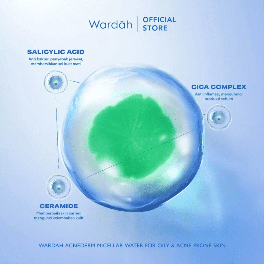 Wardah Acnederm Acne Care Micellar Water