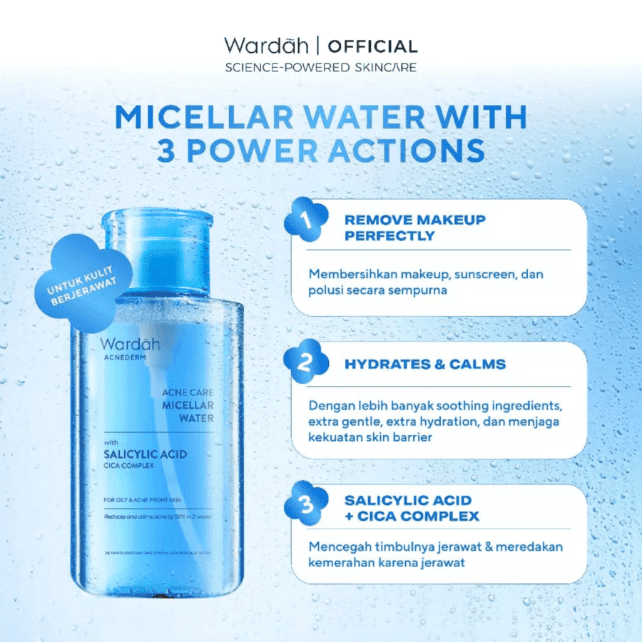 Wardah Acnederm Acne Care Micellar Water