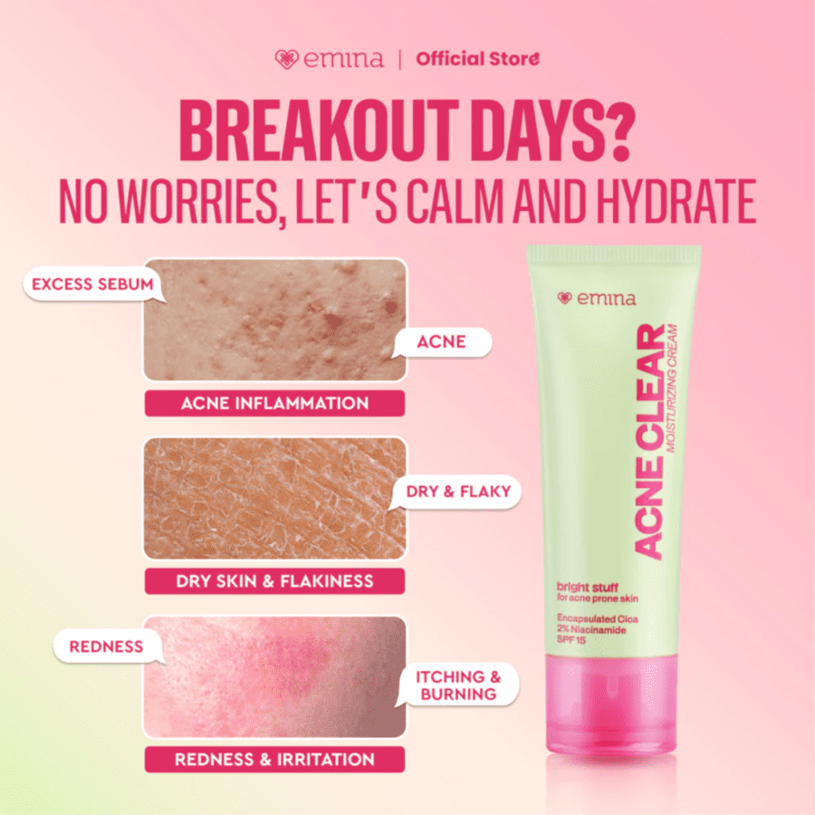 Emina Bright Stuff For Acne Prone Skin Moisturizing Cream