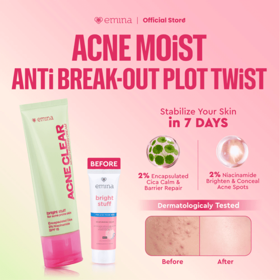 Emina Bright Stuff For Acne Prone Skin Moisturizing Cream