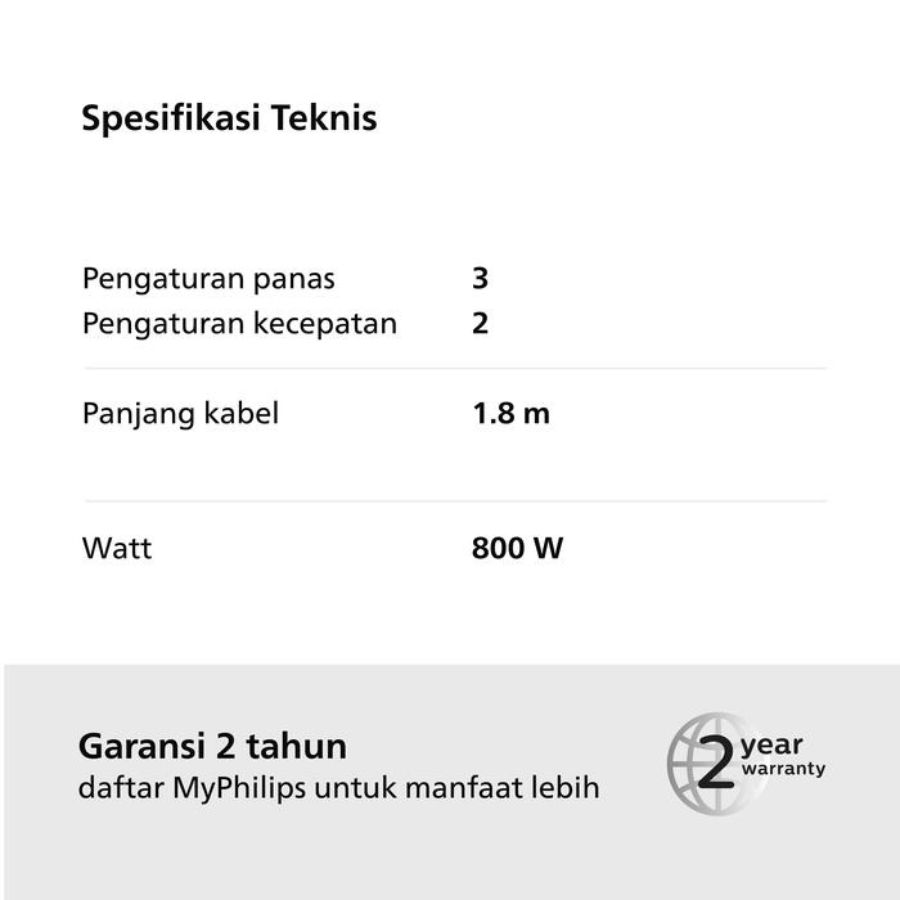 Philips Airstyler 3000 Catokan Rambut Curly Styling BHA301/00