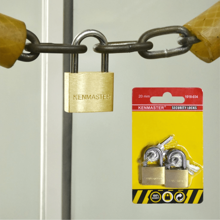 Kenmaster Gembok Kuningan 20mm