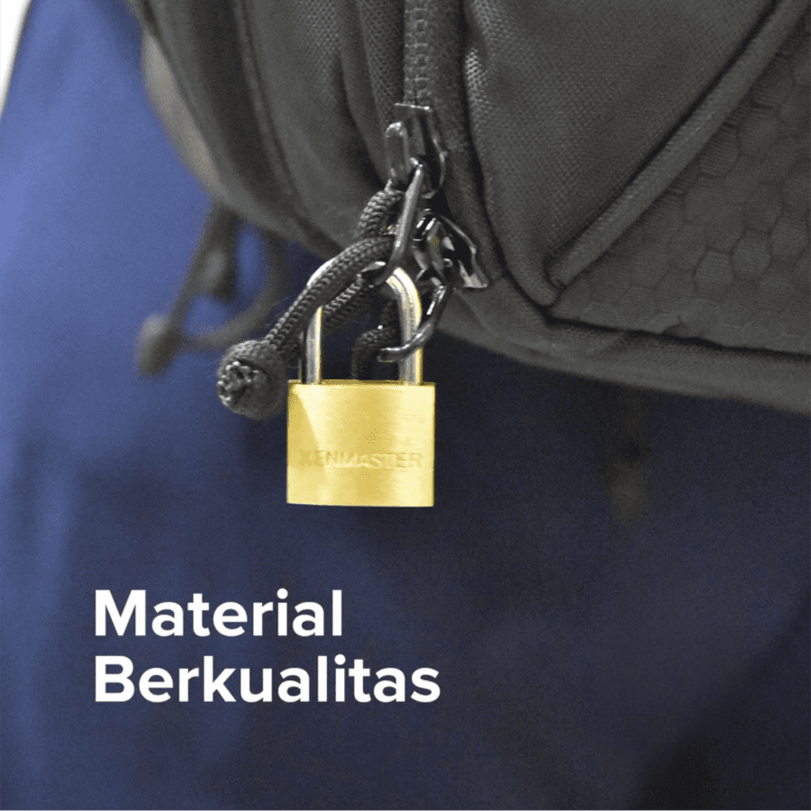 Kenmaster Gembok Kuningan 20mm