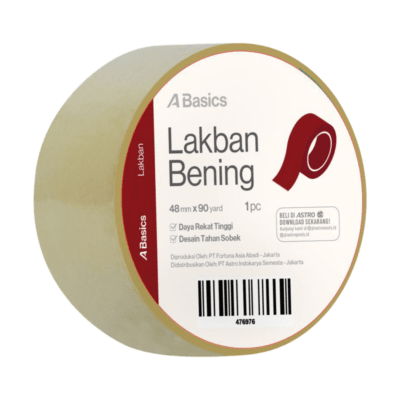 Lakban Bening 48mm x 90 yard A Basics