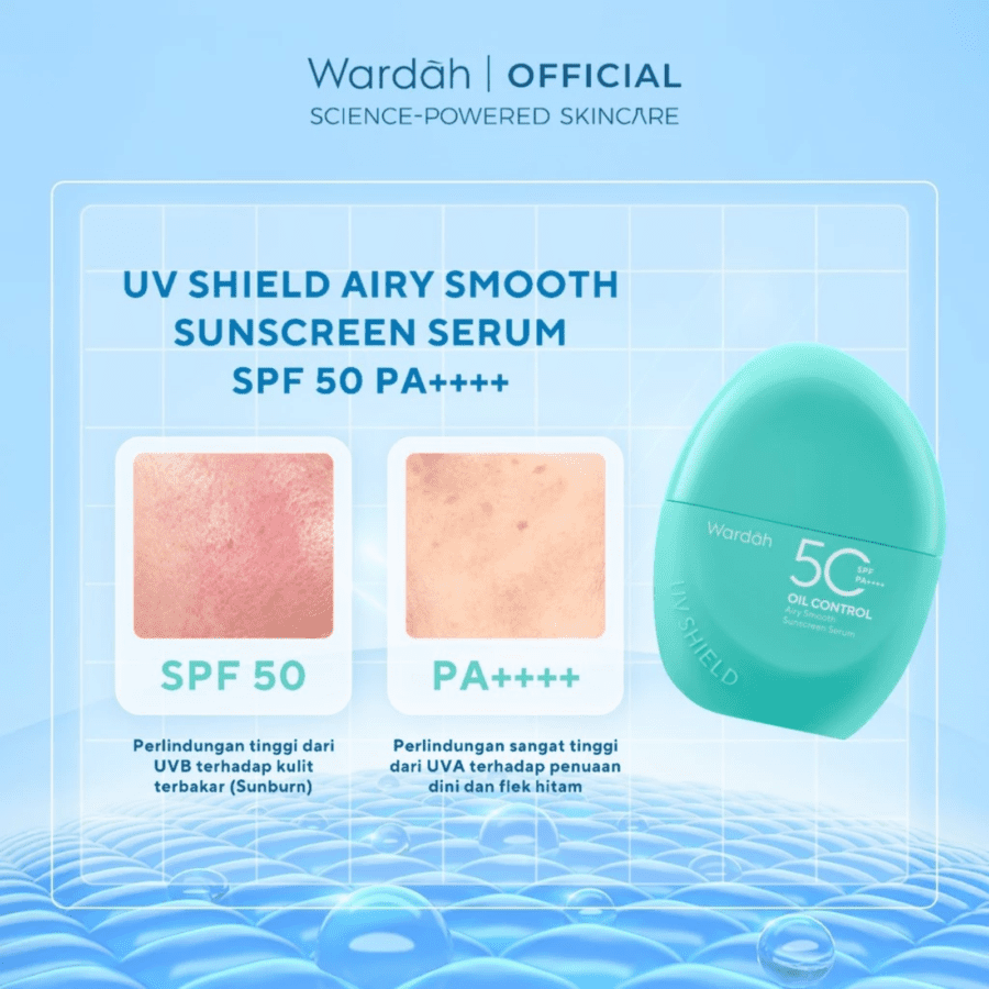Wardah UV Shield Airy Smooth Sunscreen Serum SPF 50 PA++++