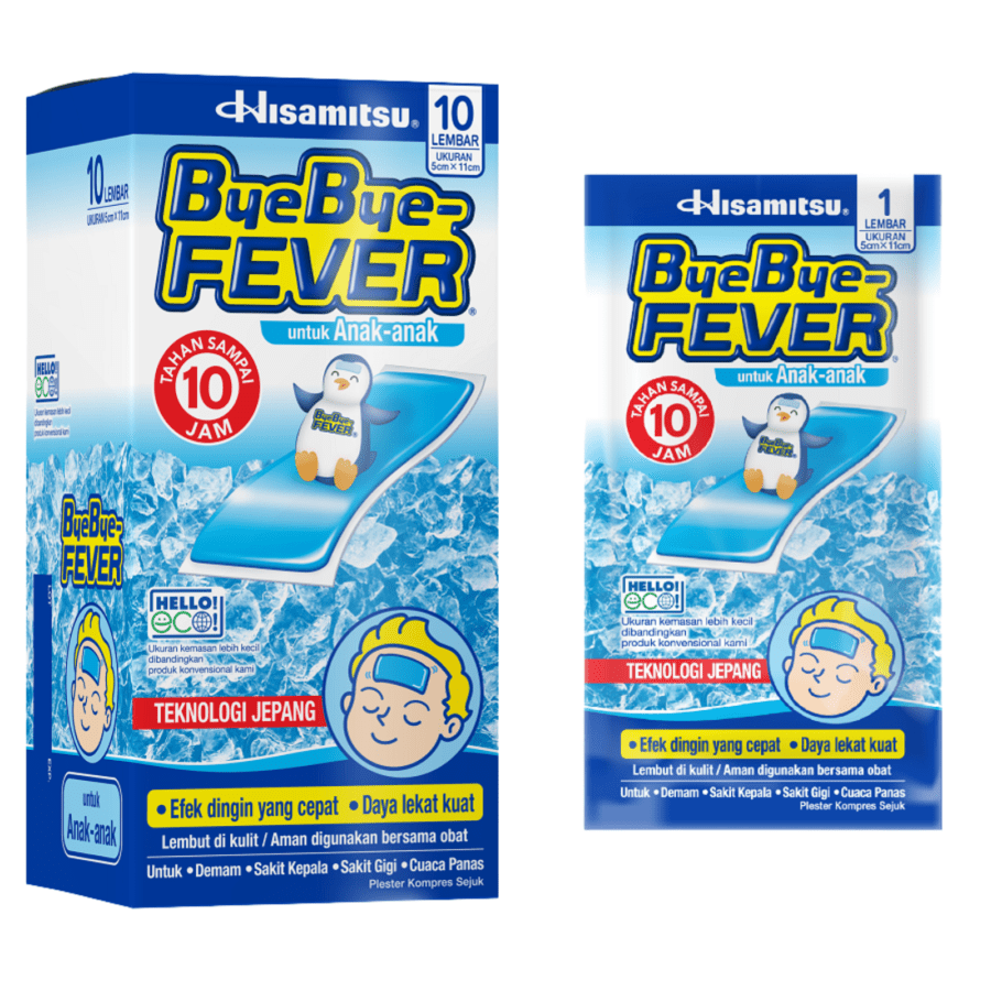 Bye Bye Fever Plester Kompres Demam Anak