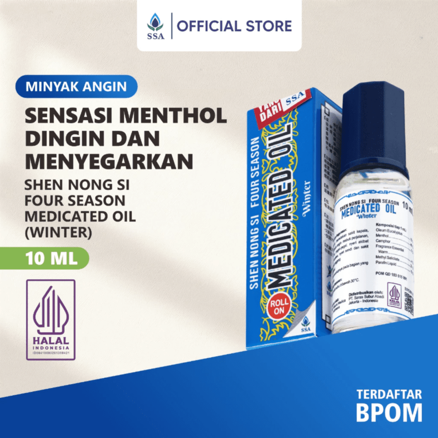 Four Season Medicated Oil Winter Minyak Angin Roll On