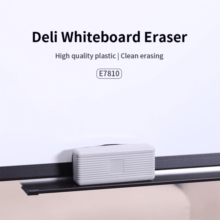 Deli Whiteboard Eraser Grey 11cm x 5cm E7810