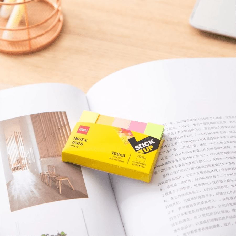 Deli Index Tabs 4 Warna 50 mm x 12 mm
