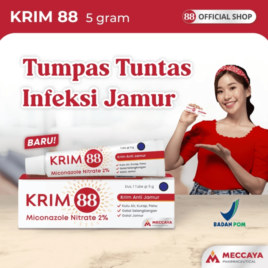 88 Krim Anti Infekasi Jamur & Gatal Kulit