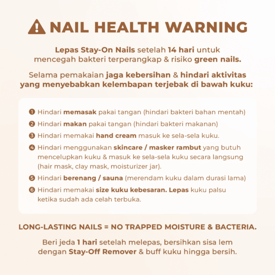 Eze Nails Stay On Christmas Fling Kuku Palsu Tempel