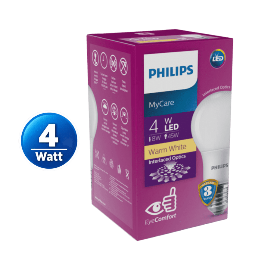 Philips MyCare 4W Warm White Lampu LED